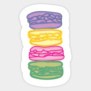 Aesthetic Macaroon Art by Courtney Graben Sticker